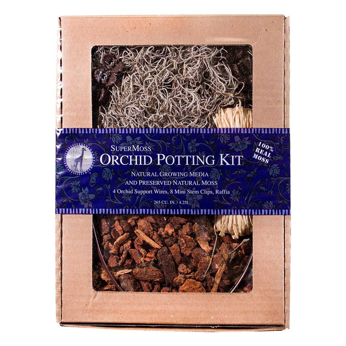 Orchid Potting Kit - Spanish Natural 4 Oz