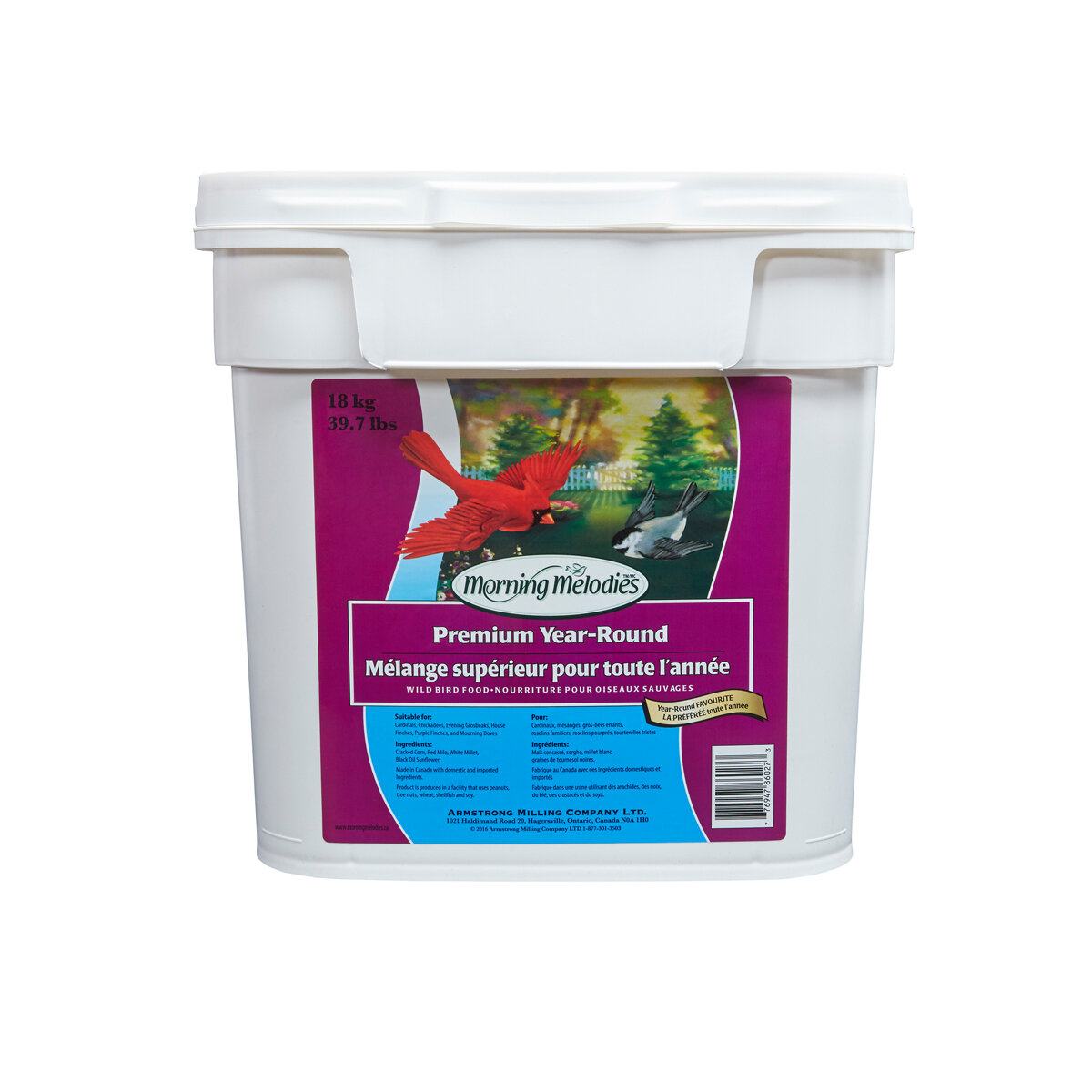 Morning Melodies Premium Year-Round Pail 18 kg