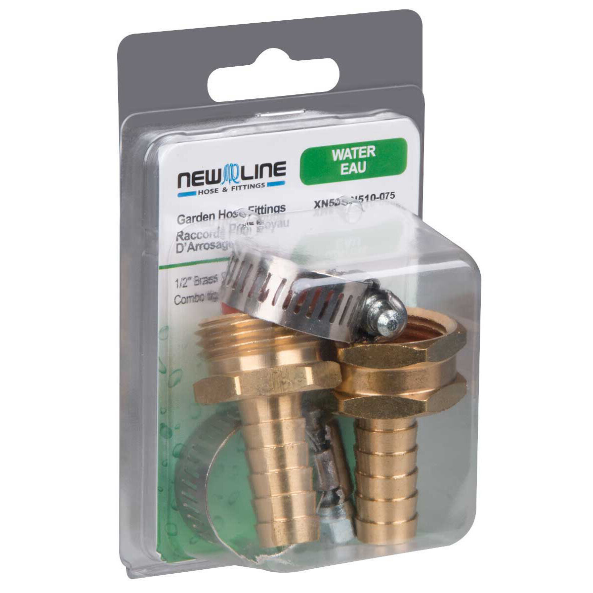 Express Pack 3/4" Brass Ght Stem Combo W/ Clamp