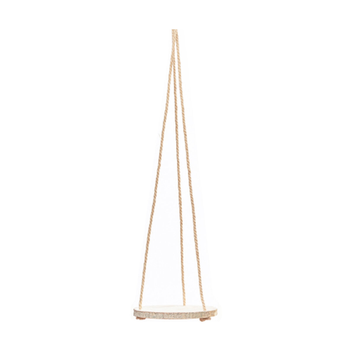 6 Inch Hanging Hardwood - Jute