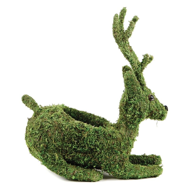 Reindeer Planter Fresh Green 6in Planter Reindeer Planter Fresh Green 6in Planter