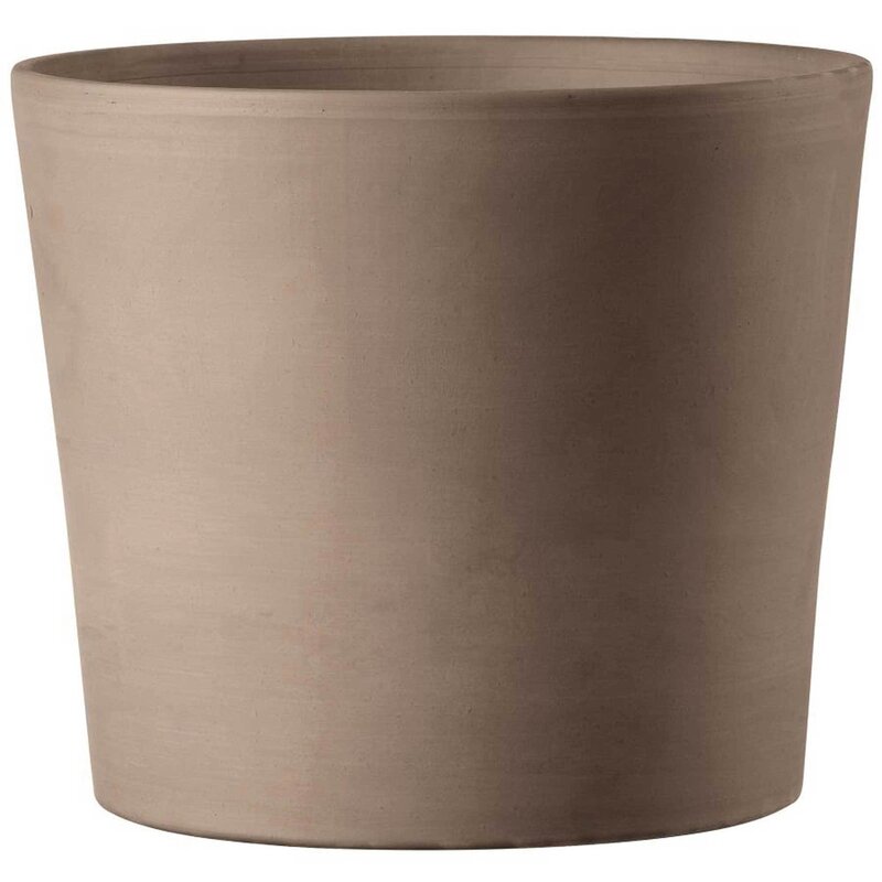 Vaso Cilindrico Clay Pot 25cm Grafite (104/Plt) Vaso Cilindrico Clay Pot 25cm Grafite (104/Plt)