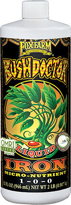 BushDoctor Liquid Iron OMRI listed 1 qt