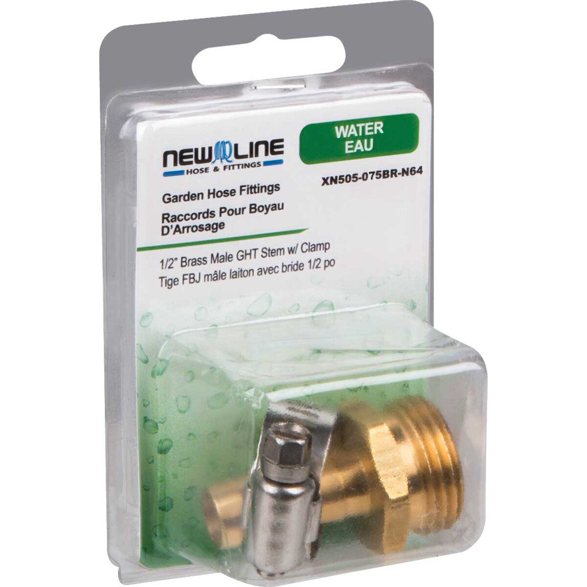 Express Pack 3/4 Brass Male Ght Stem W/Clamp