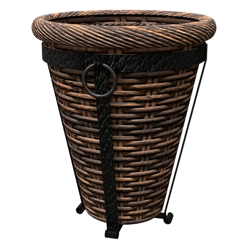 Basket Planter Tuscan Wicker 16 Basket Planter Tuscan Wicker 16" Dark Brwn