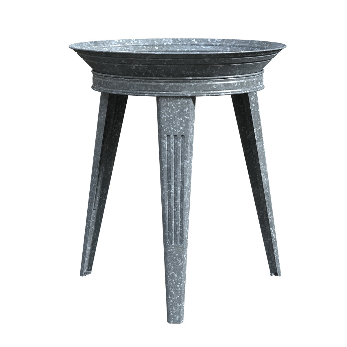 Bird Bath Galvz 18" W/Stand