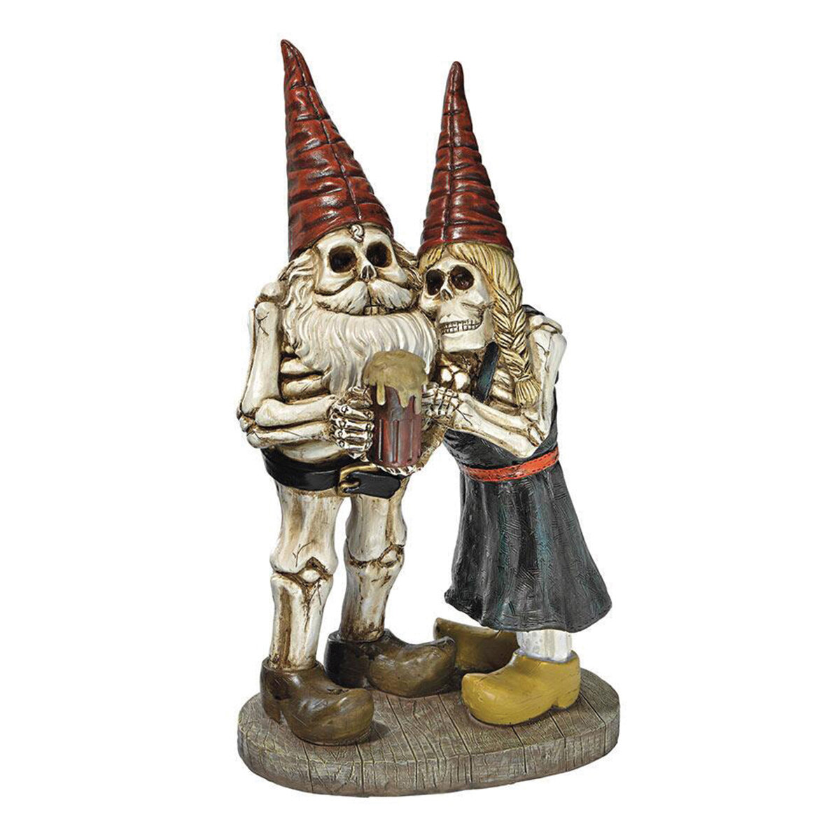 Dt Bones And Brew Skeleton Gnomes Statue