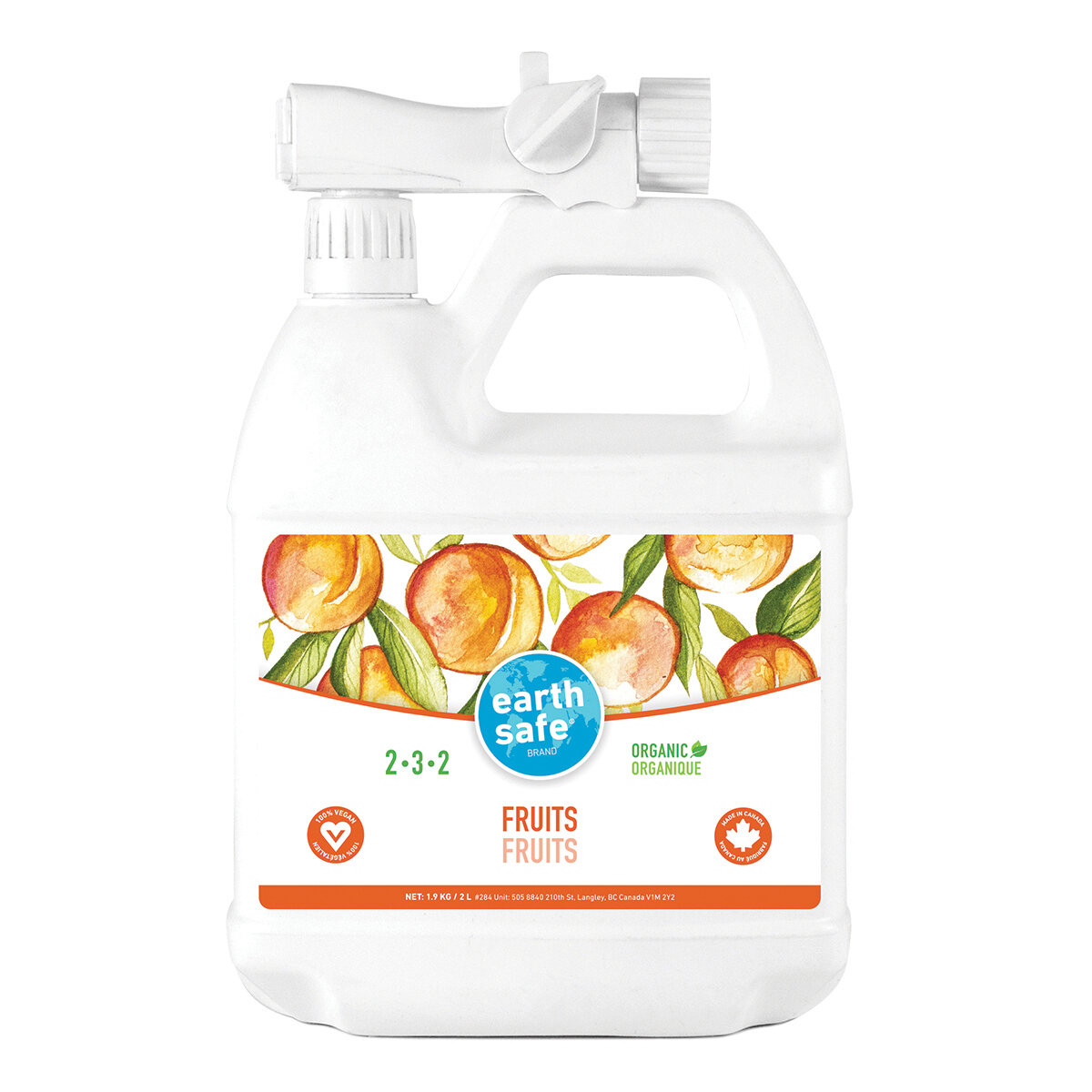 Earth Safe Fruit 2L Hose End Sprayer
