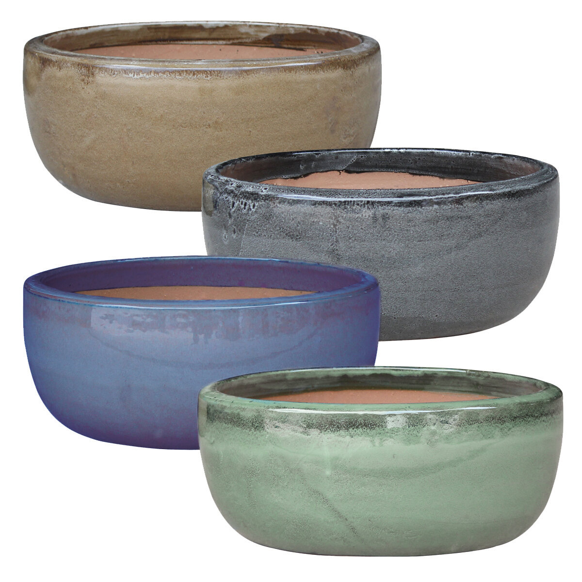 Glazed Short Bowls S/4 1/2 Pallet DS (27sets)