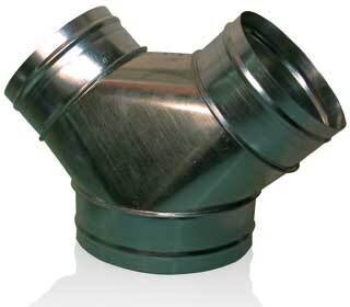 Y Connector Transition 10"x6"x6"