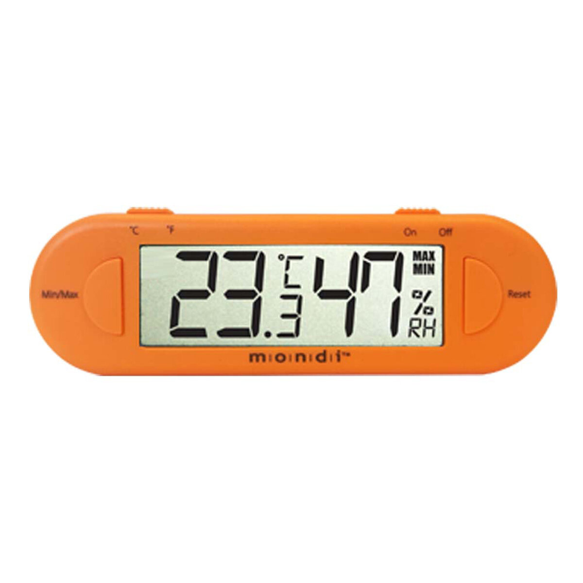 Mondi Mini Greenhouse Thermo Hygrometer Orange
