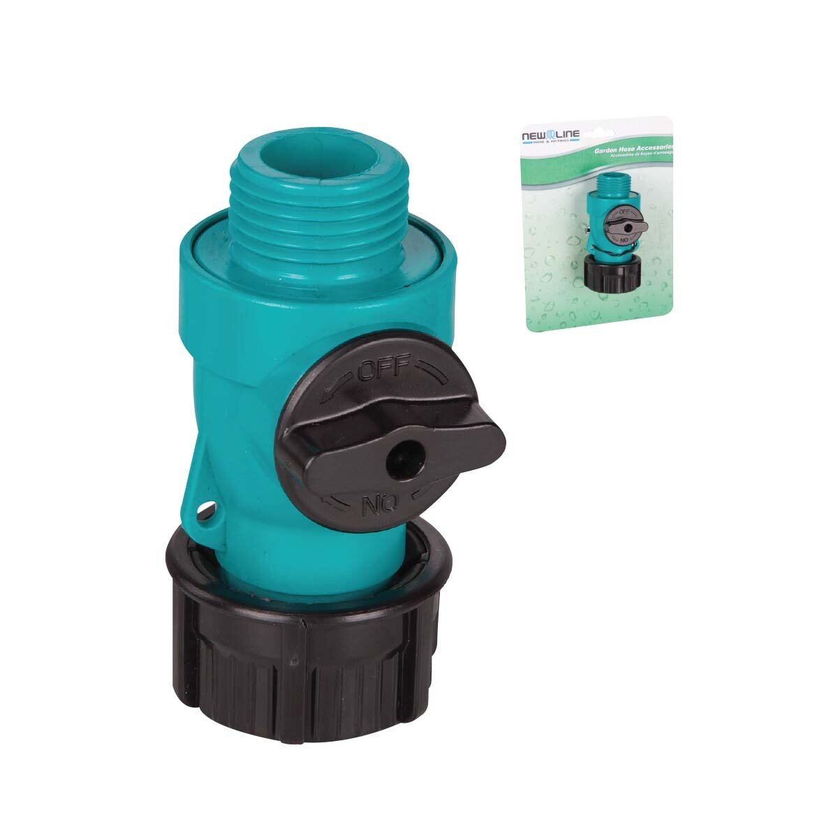 Full-Flow Green Poly Straight Shut-Off
