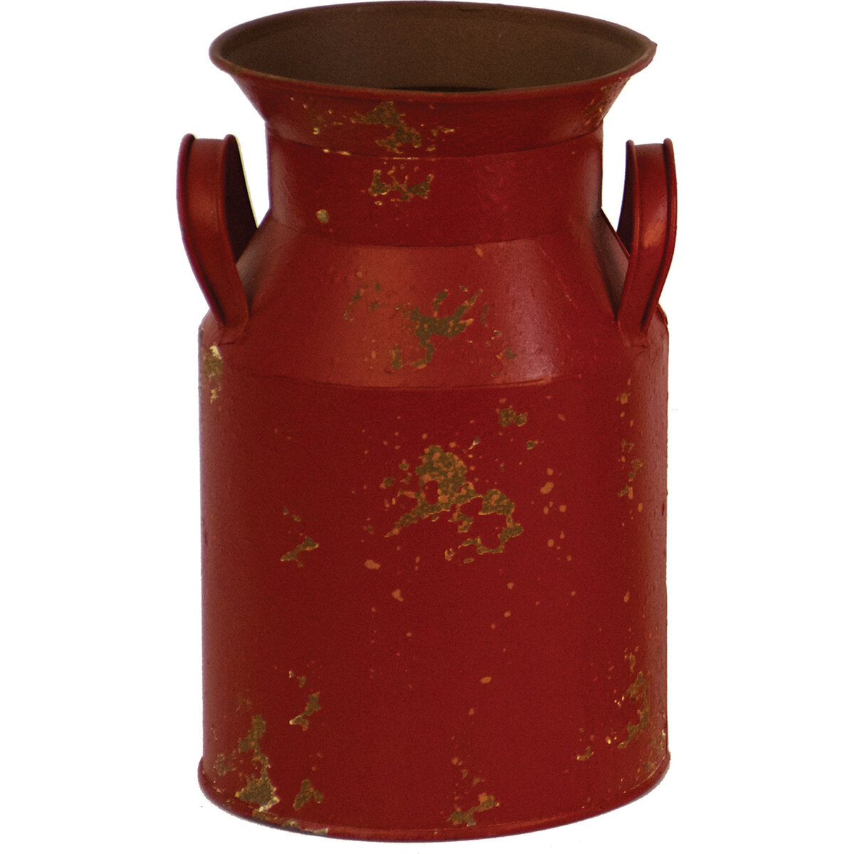 Milk Can 8.3" Distressed Red