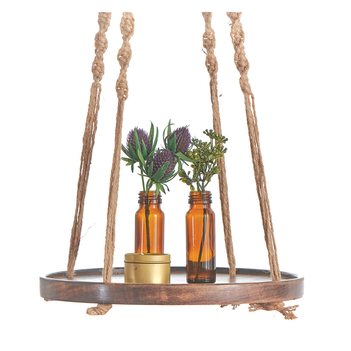 36" Wooden Shelf Hanger - JUTE