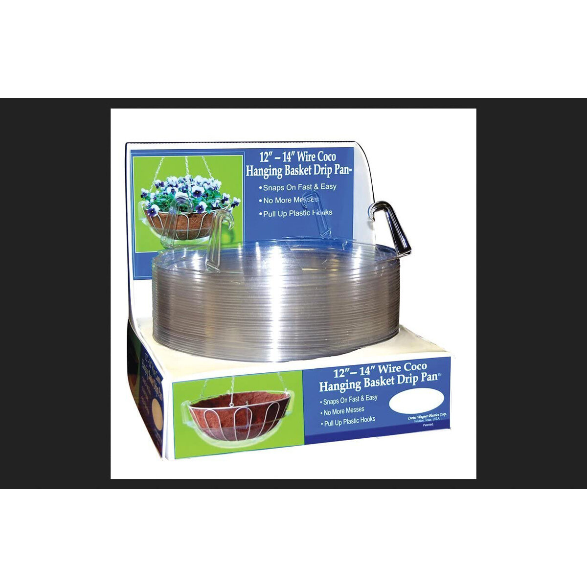 12-14" Wire Coco Basket Drip Pan w/PDQ