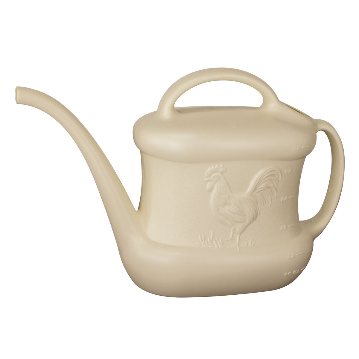 Watering Can with Rooster Design Cream 3L