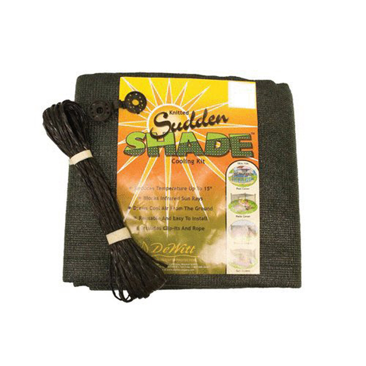 12' X 12' 60% Black Sudden Shade (Knitted Shade)