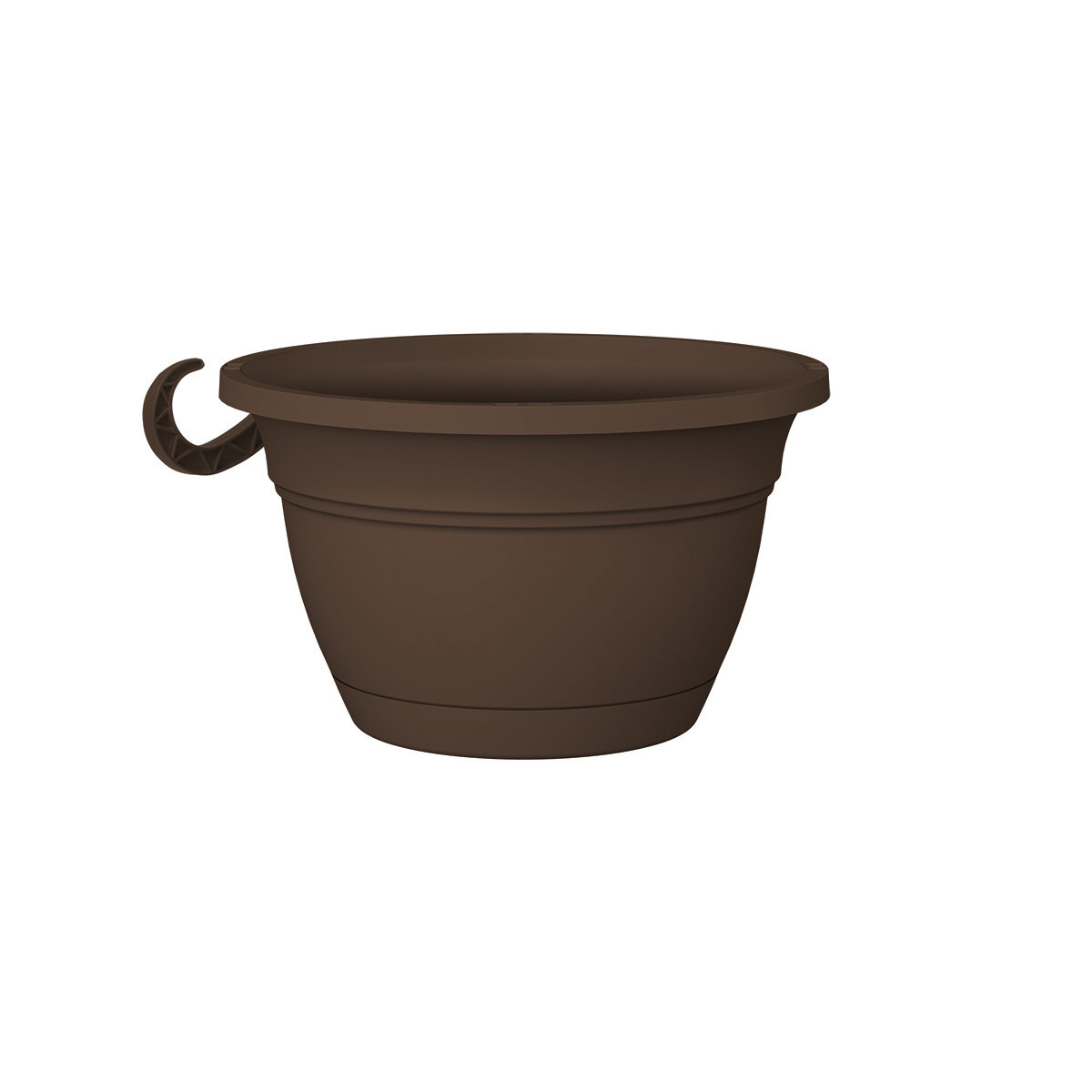 12" Eclipse Round Hanging Basket Chocolate
