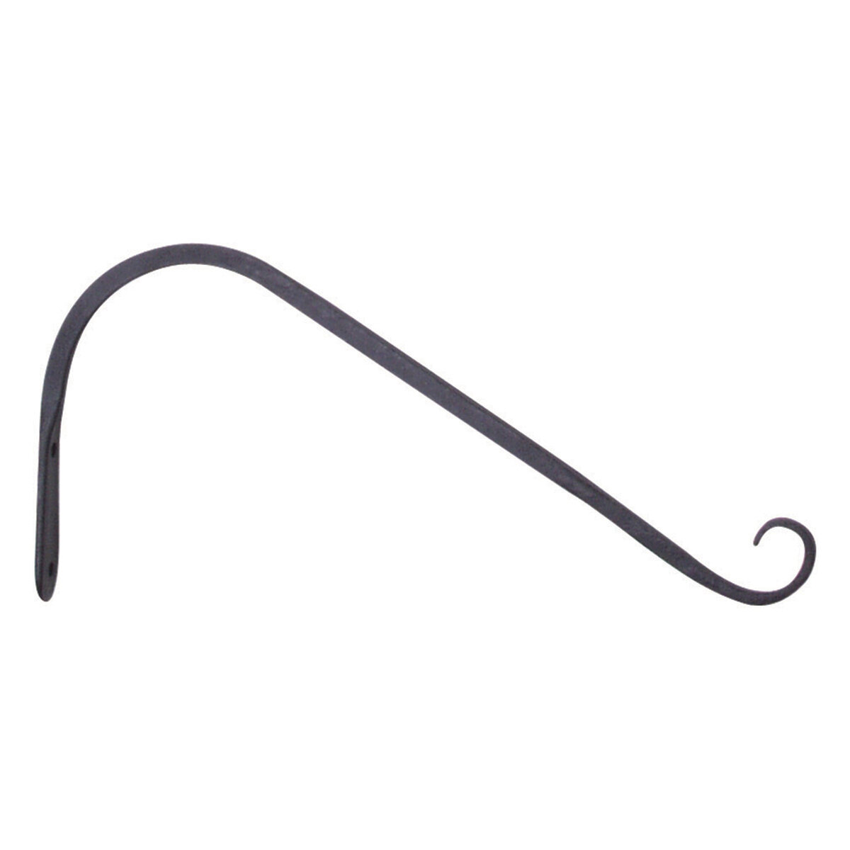 Bracket 12" Angled Hook Black