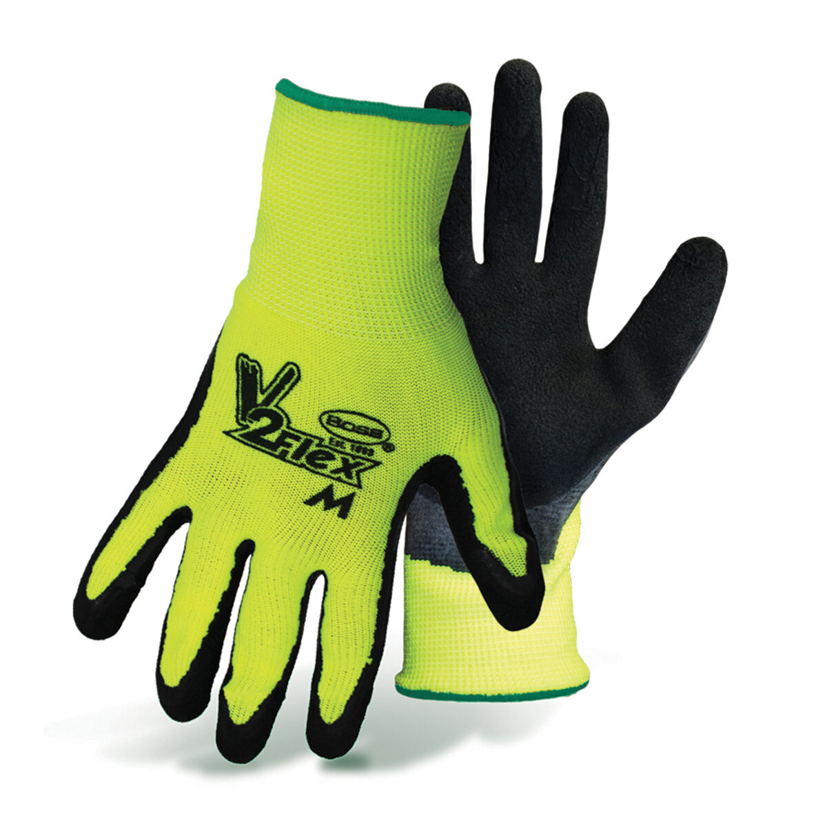 BOSS V2 FLEXI-GRIP High-Vis Poly Knit LatexPalm, M