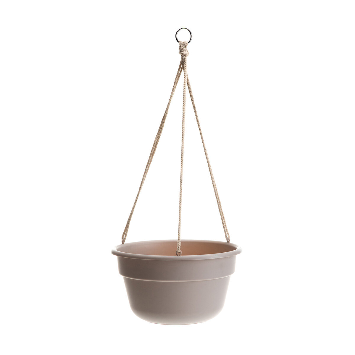 12"  Dura Cotta Hanging Basket Pebble Stone
