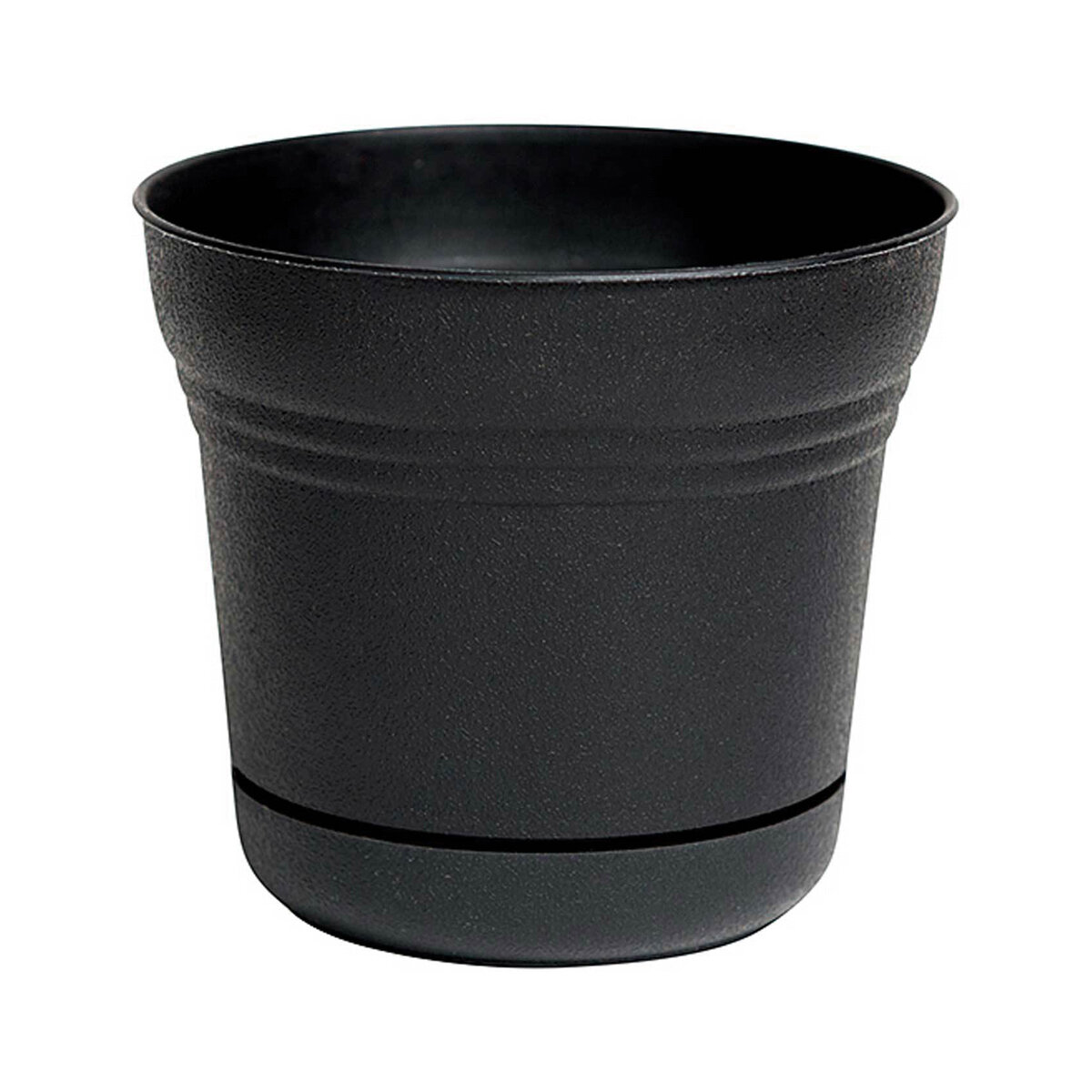 5" Saturn Planter Black