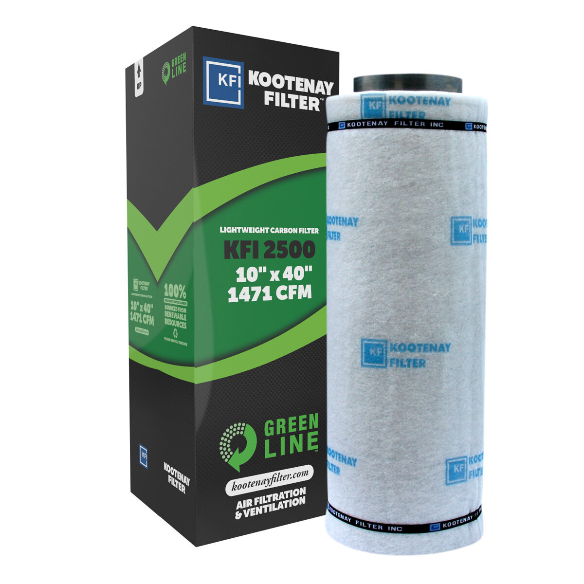 Kootenay Filter GreenLine 2500 10" flange 1471cfm