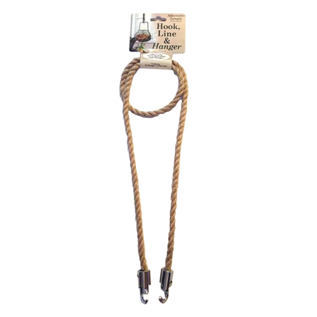 Adjustable 4' Jute 3/8 Inch Drop Hanger