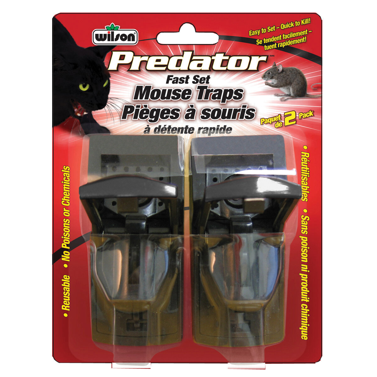 Wilson Predator FastSet Mouse Trap (2pk)
