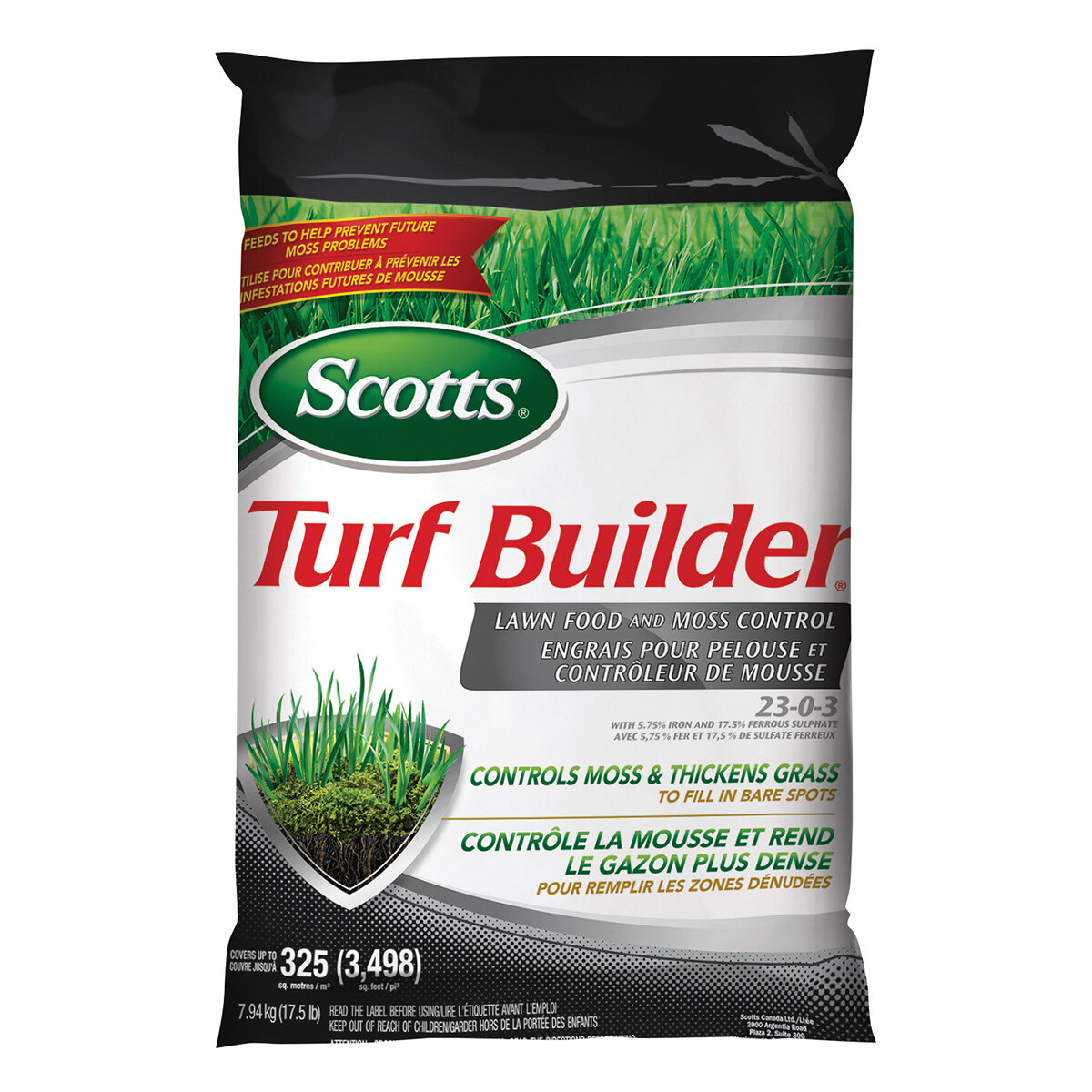Turf Builder Lawn Food W/Moss Ctrl 7.94Kg