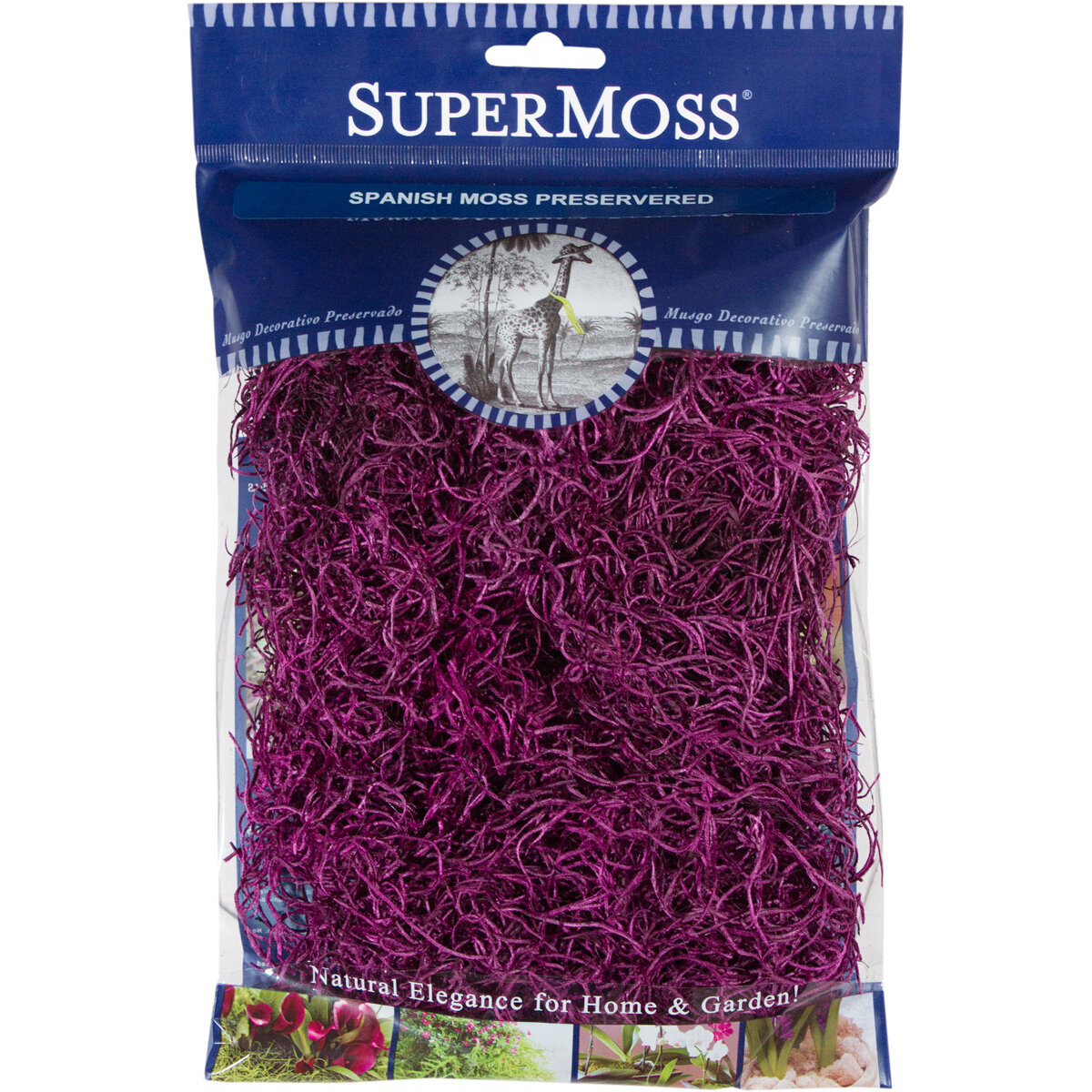 Spanish Moss Preserved Violet 2oz Bag