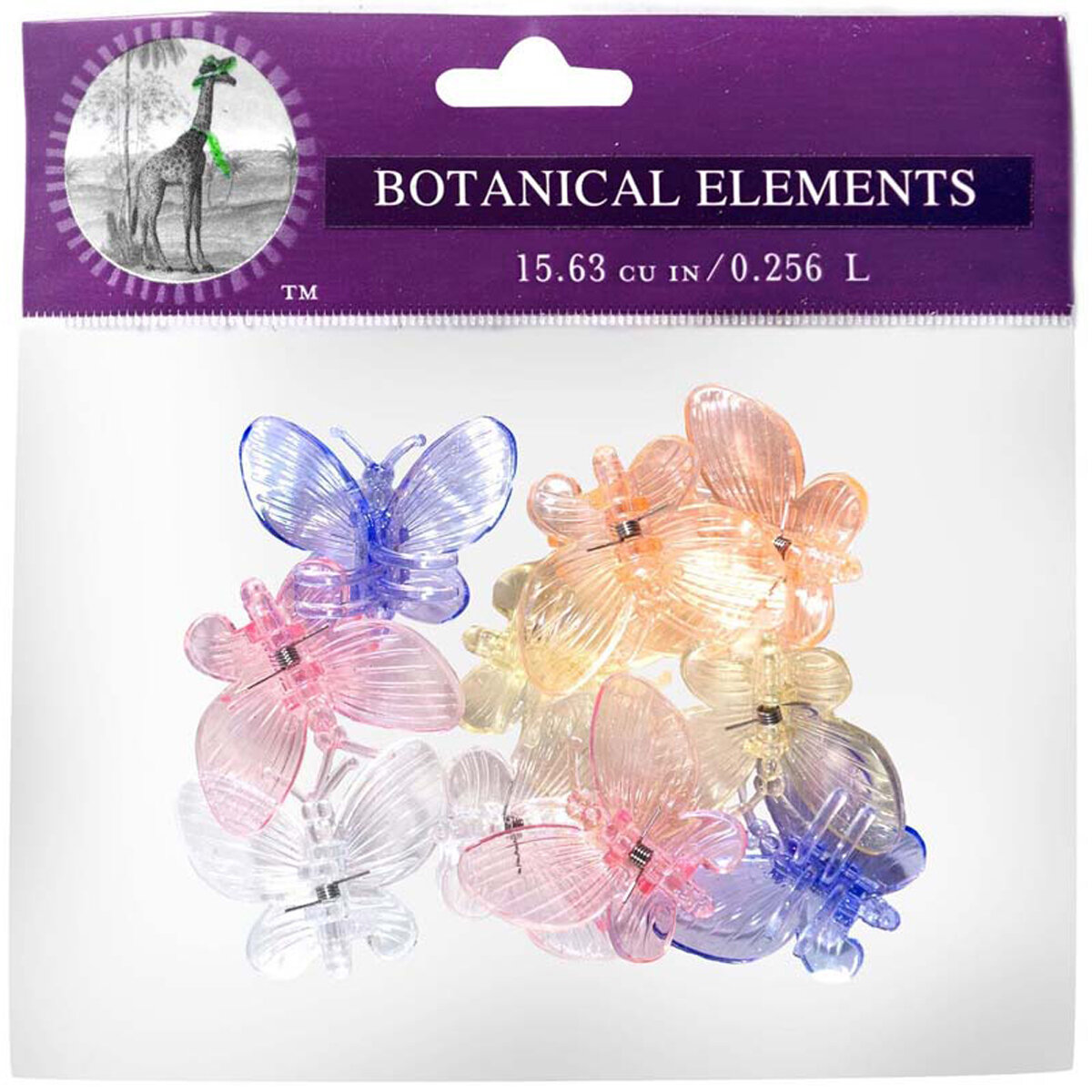 Butterfly Orchid Clips Assorted 10pc