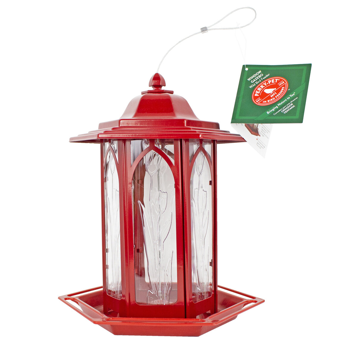Red Metal Window Gazebo