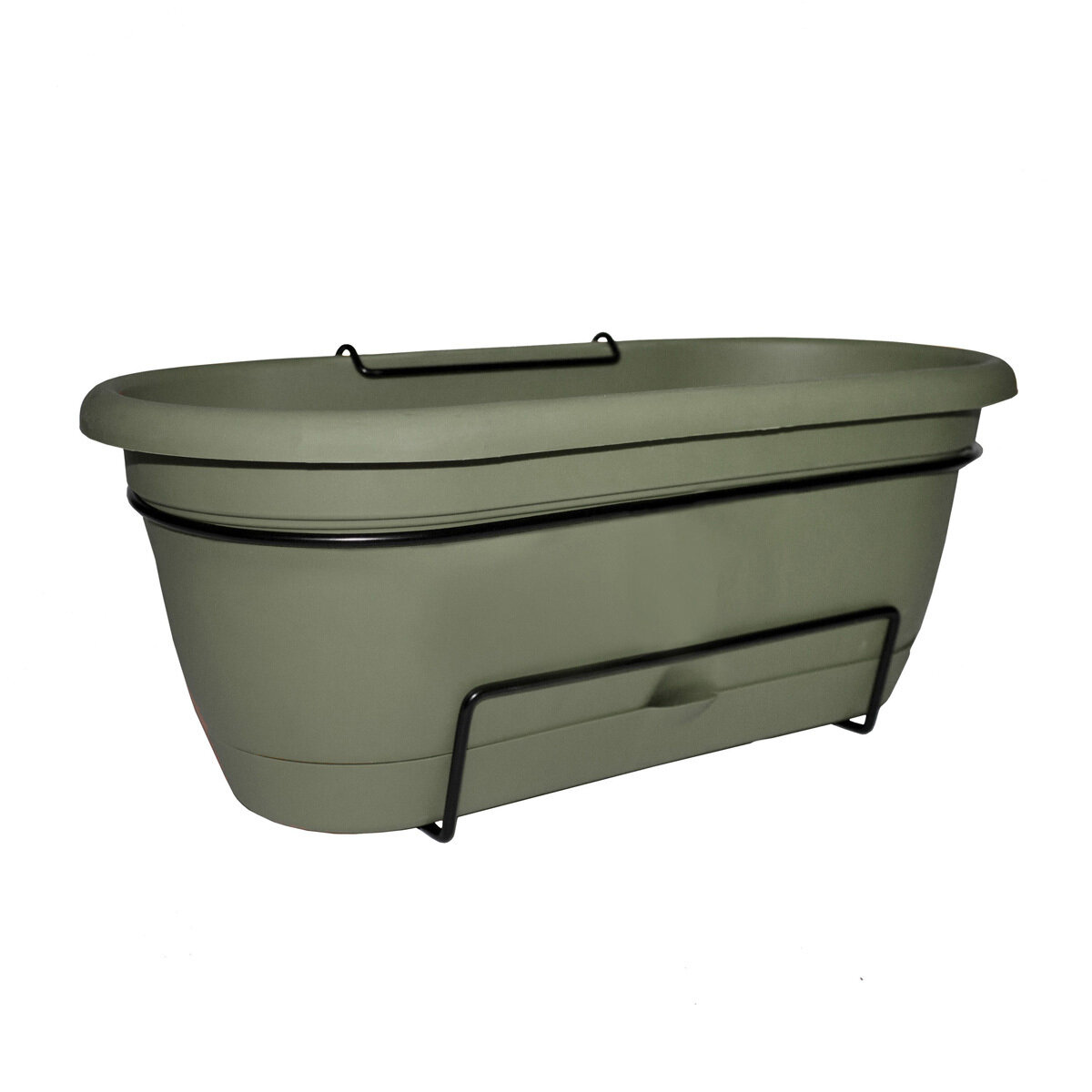 18" Lucca Balcony Box Living Green