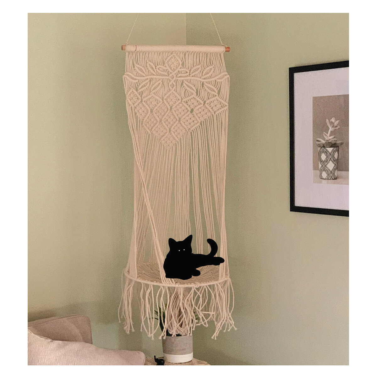 Macrame Cat Hammock