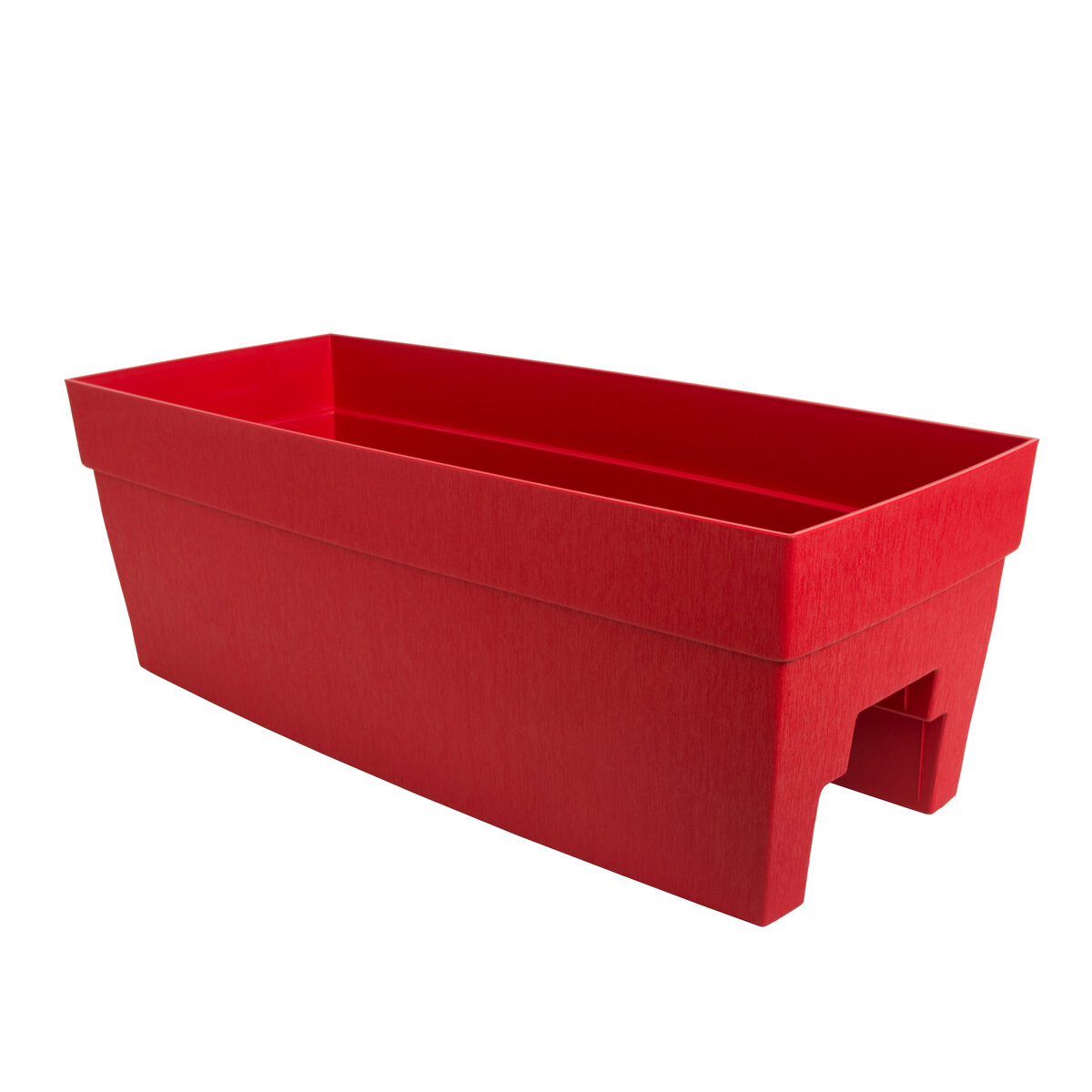 HARMONY 27" Self-Watering Rail Planter Red