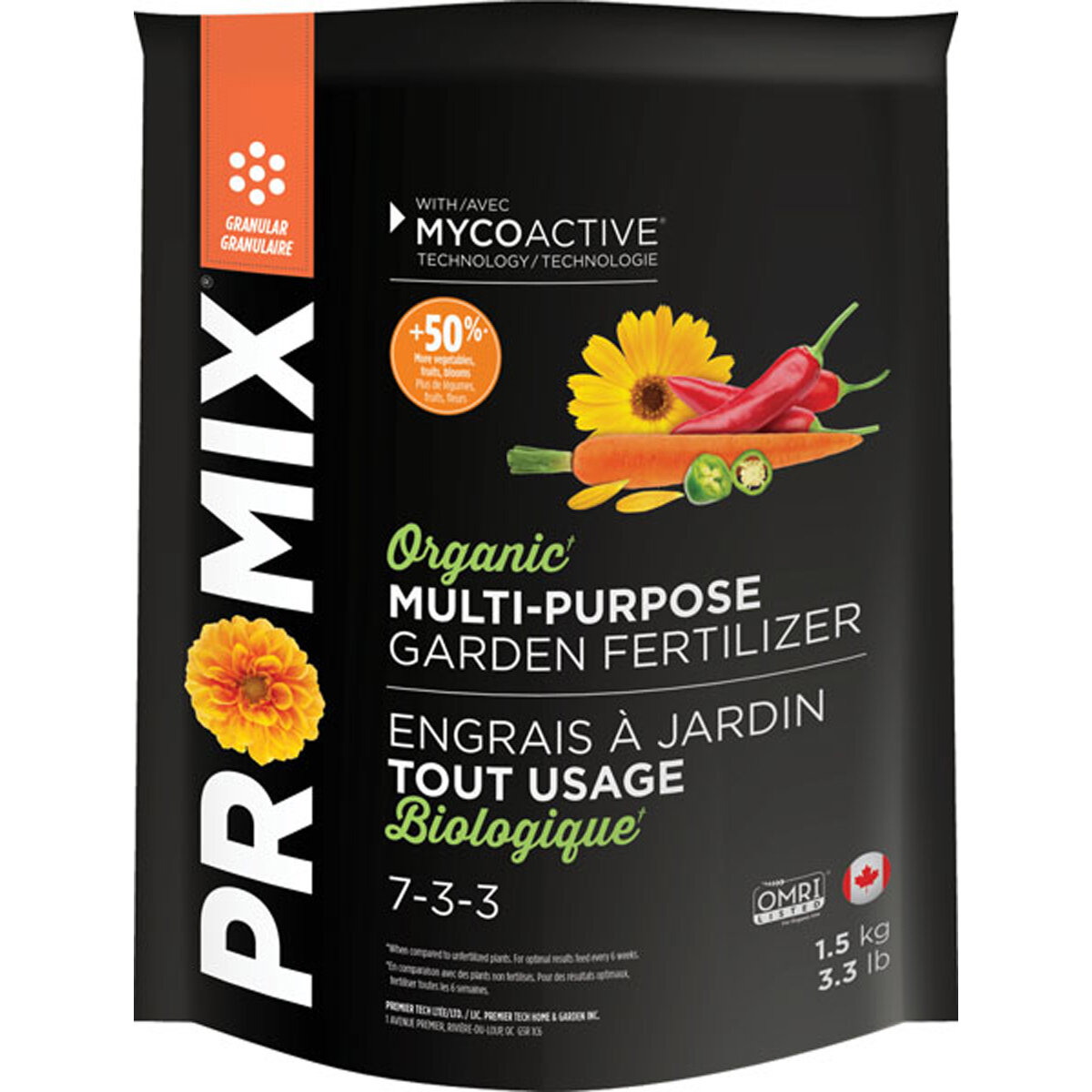 PRO-MIX Organic Multi-Purpose 7-3-3  1.5Kg