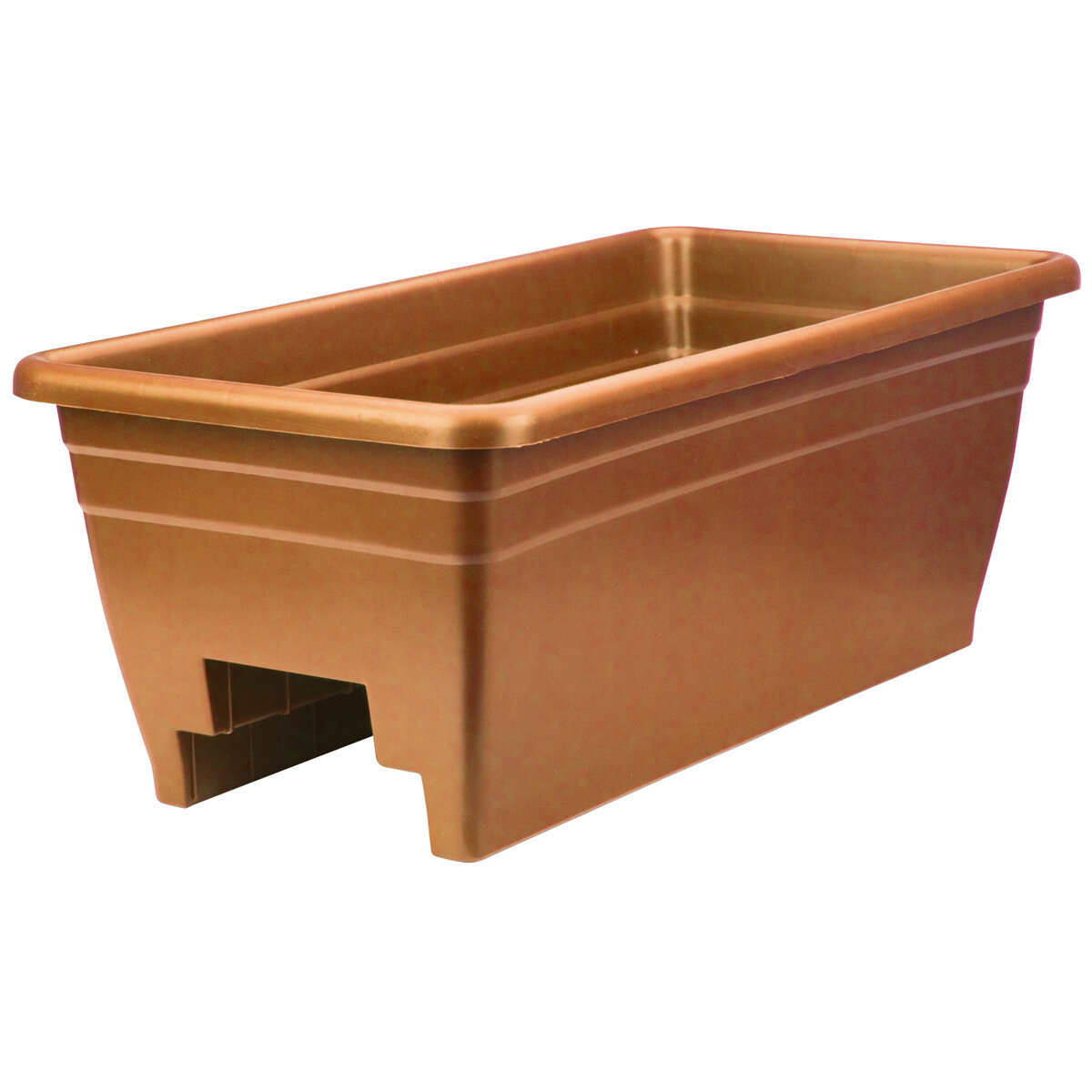 24" Deck Rail Planter Clay