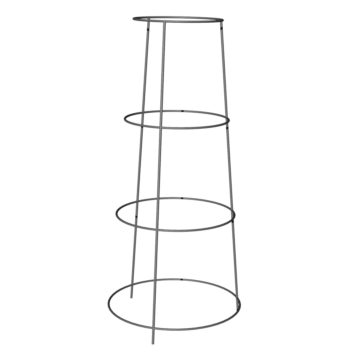 Inverted Tomato Cage 4 Ring - 3 Legs 36"