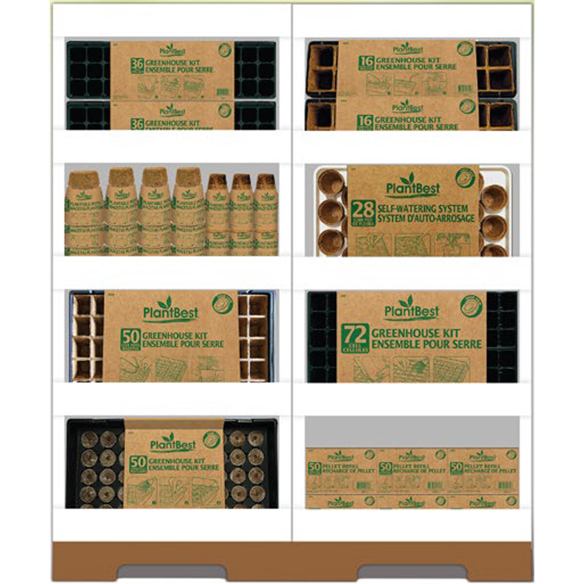 1/2 Pallet Corrugate Seeds Starting DS (136pc)