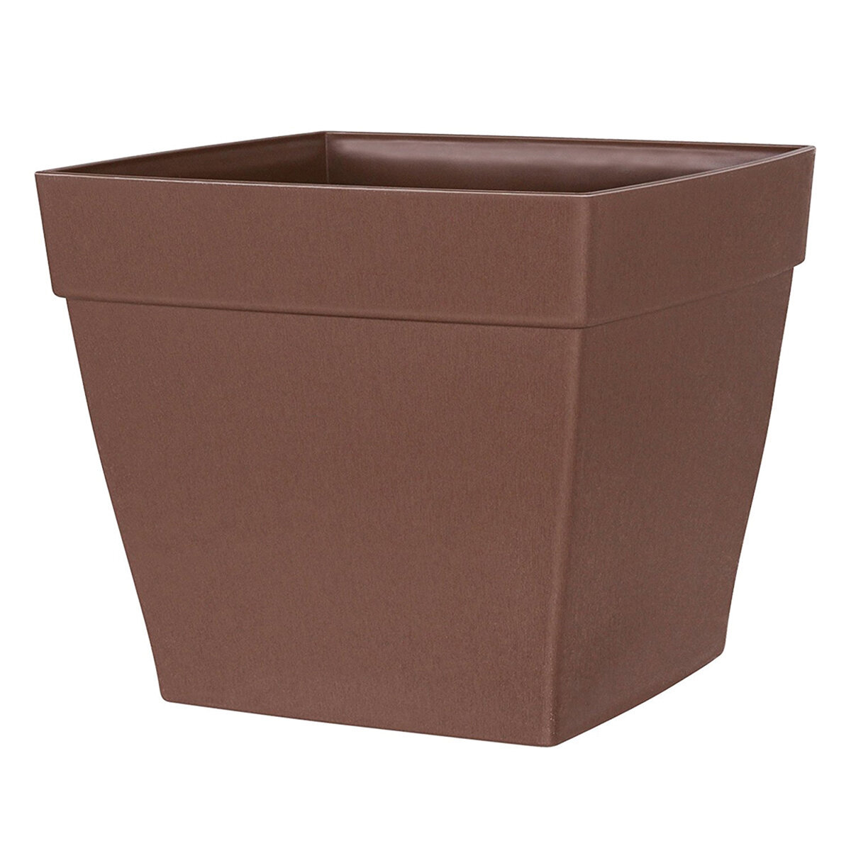 HARMONY 16" Self-Watering Patio Planter Brown