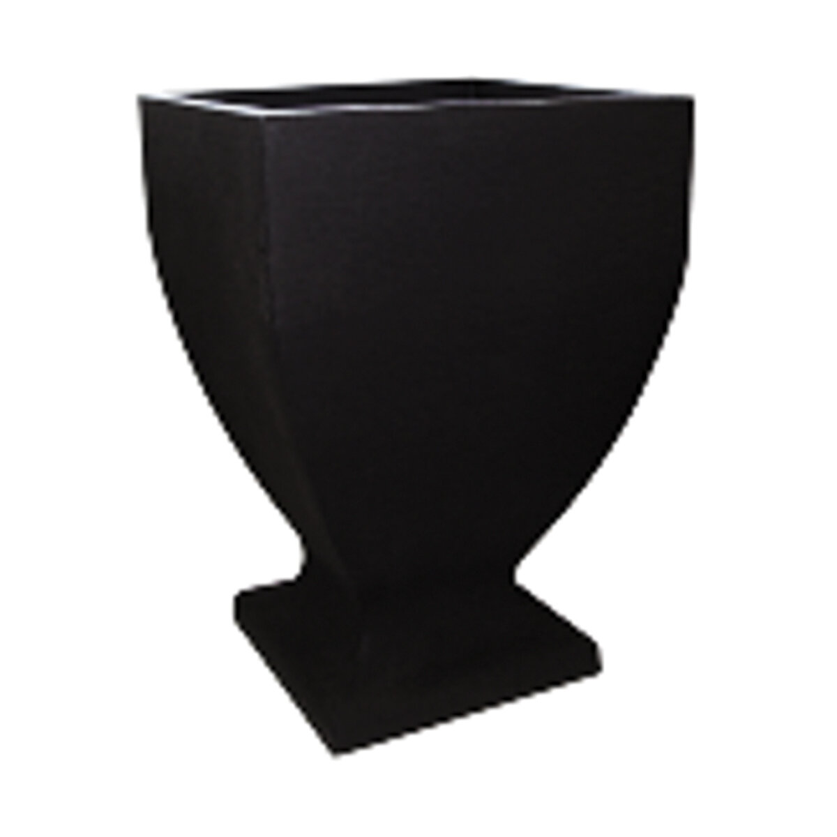 Sqr Urn 42cm - Blk