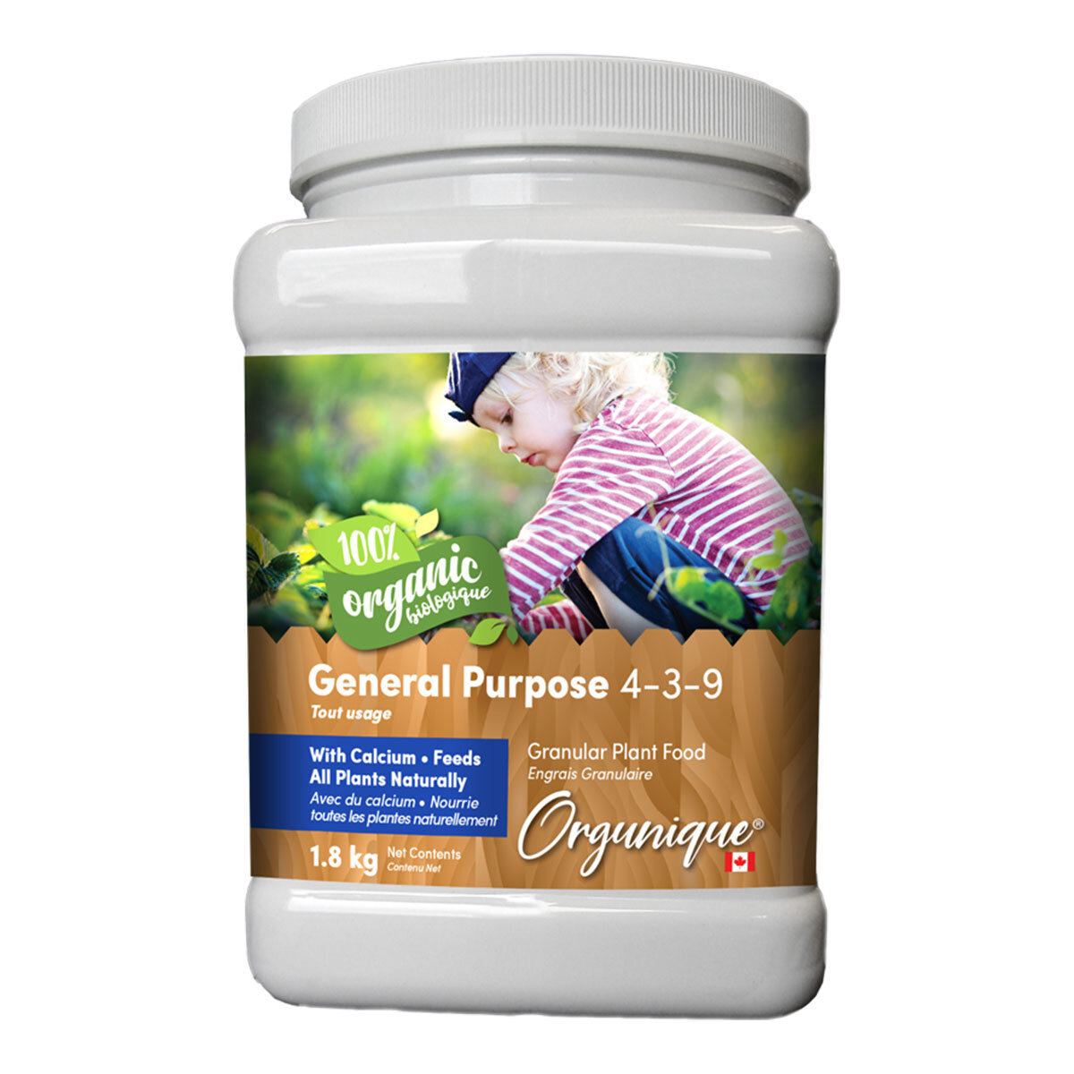 Orgunique   General Purpose Food   4-3-9  1.8Kg