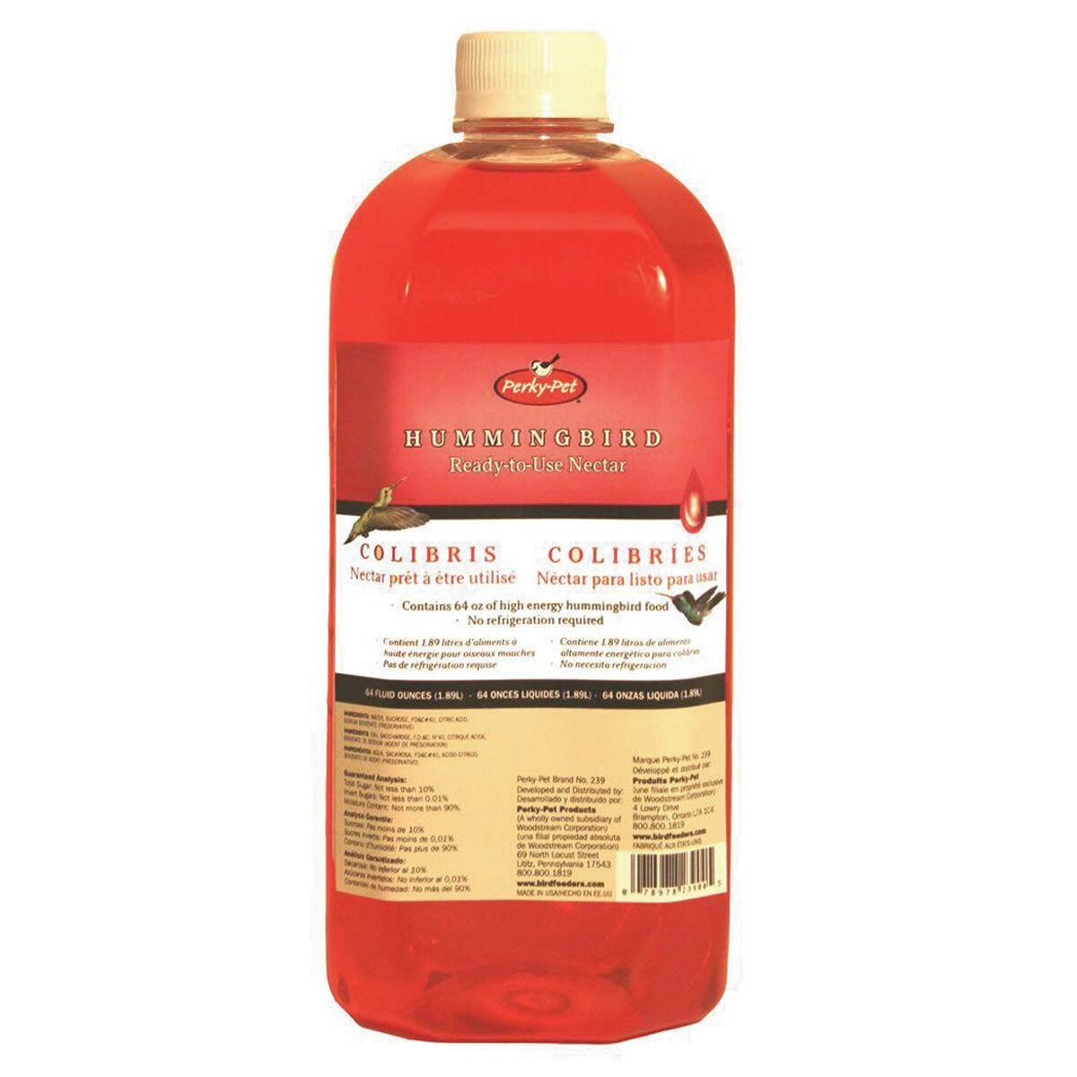 Hummingbird Nectar, Red RTU 1.9L 64Oz