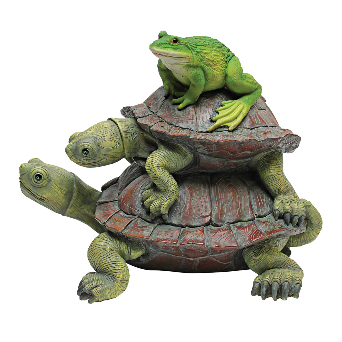 Dt Two Turtles Stacked With Frog