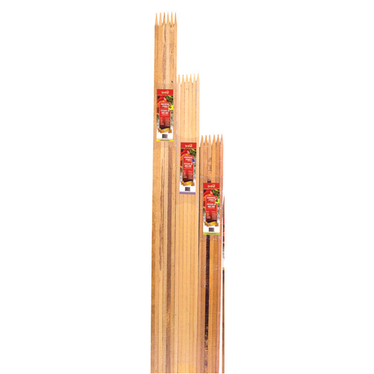 6Pk Of 5' X 3/4" X 3/4" Hardwood Stakes