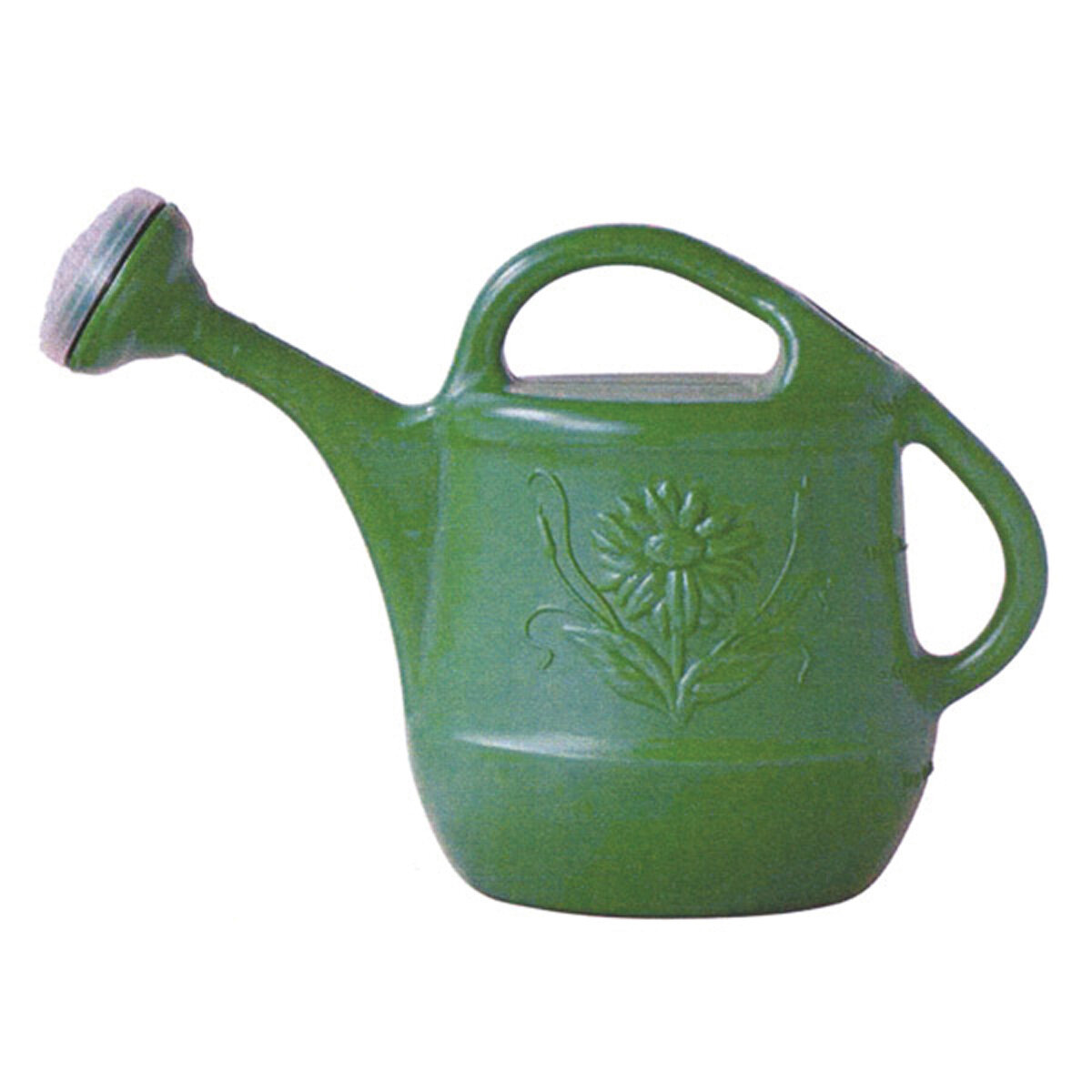 2 gal - 7.6L Watering Can w/ Floral Design Green