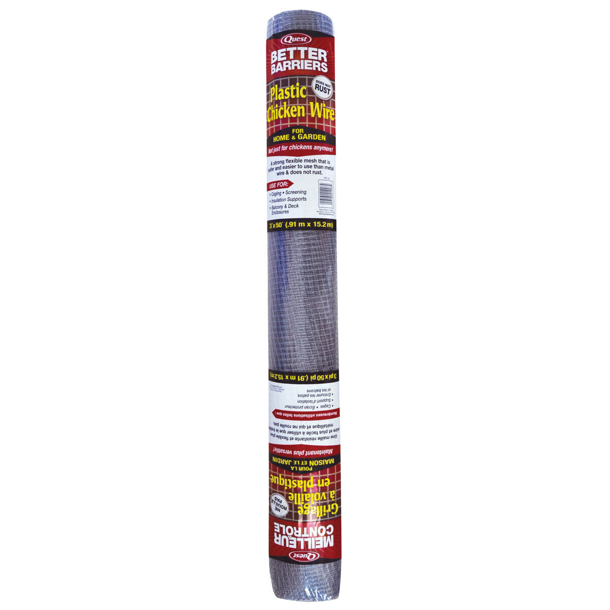 Plstc Chickn Wire 4'X50' -Slvr