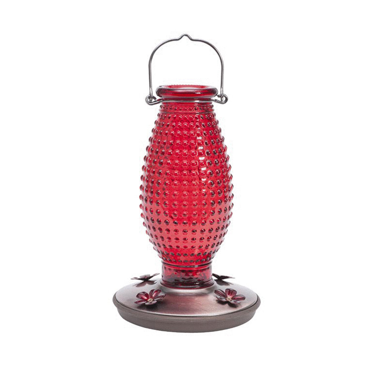 Red Hobnail Hummingbird Feeder 24 Oz