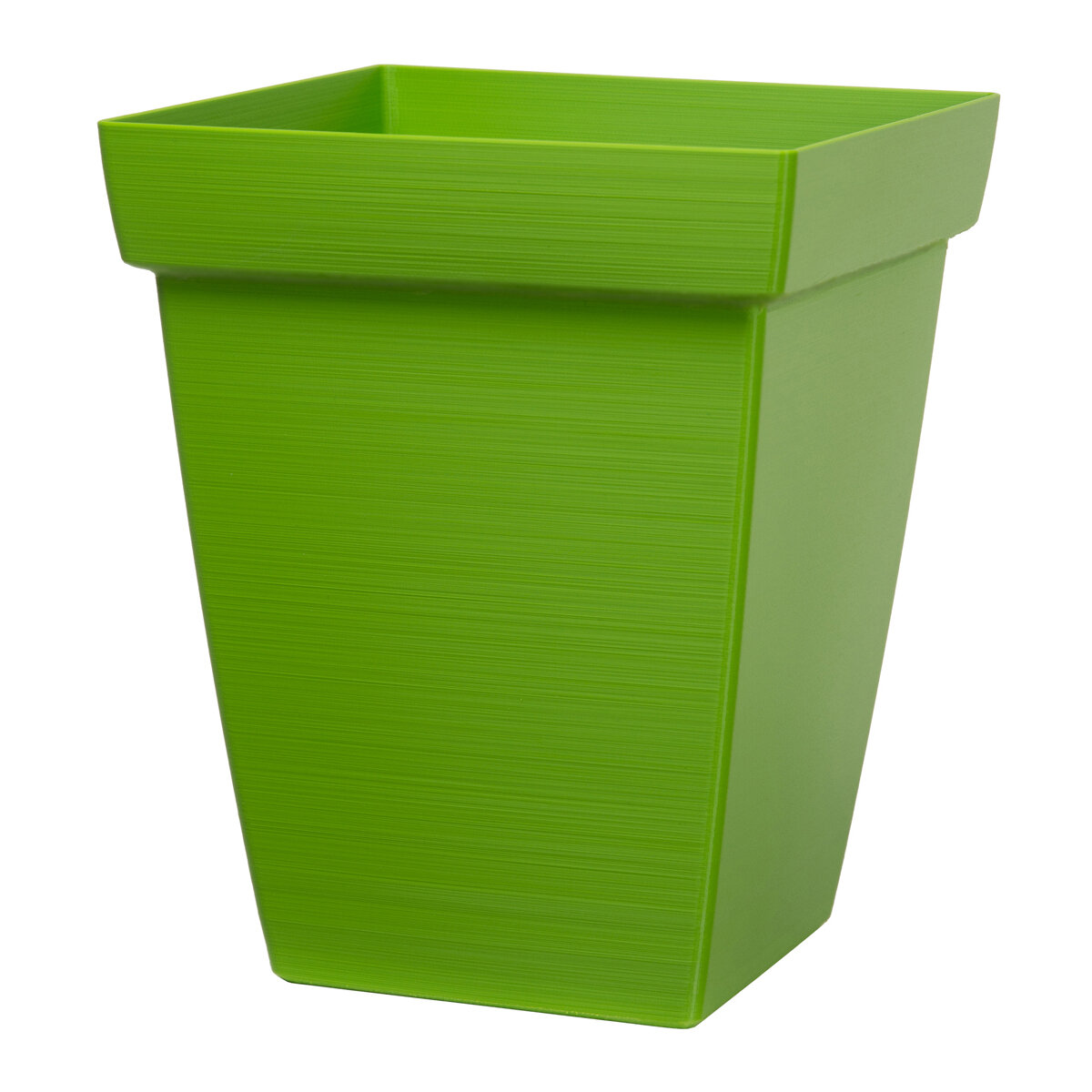 BAMBOO 5" Square Self-Watering Planter Green